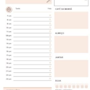 Planner diário clean - oba digitais