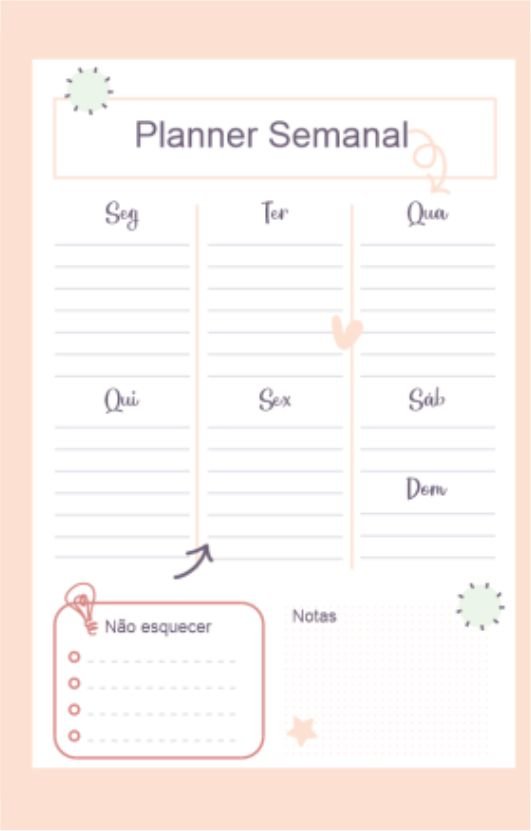 Planner Semanal clean - Oba Digitais