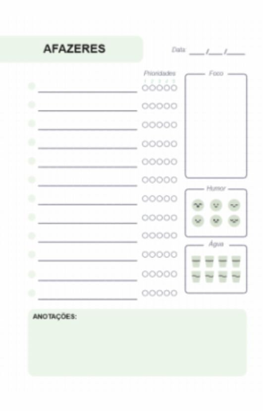 Planner to do list light - oba digitais